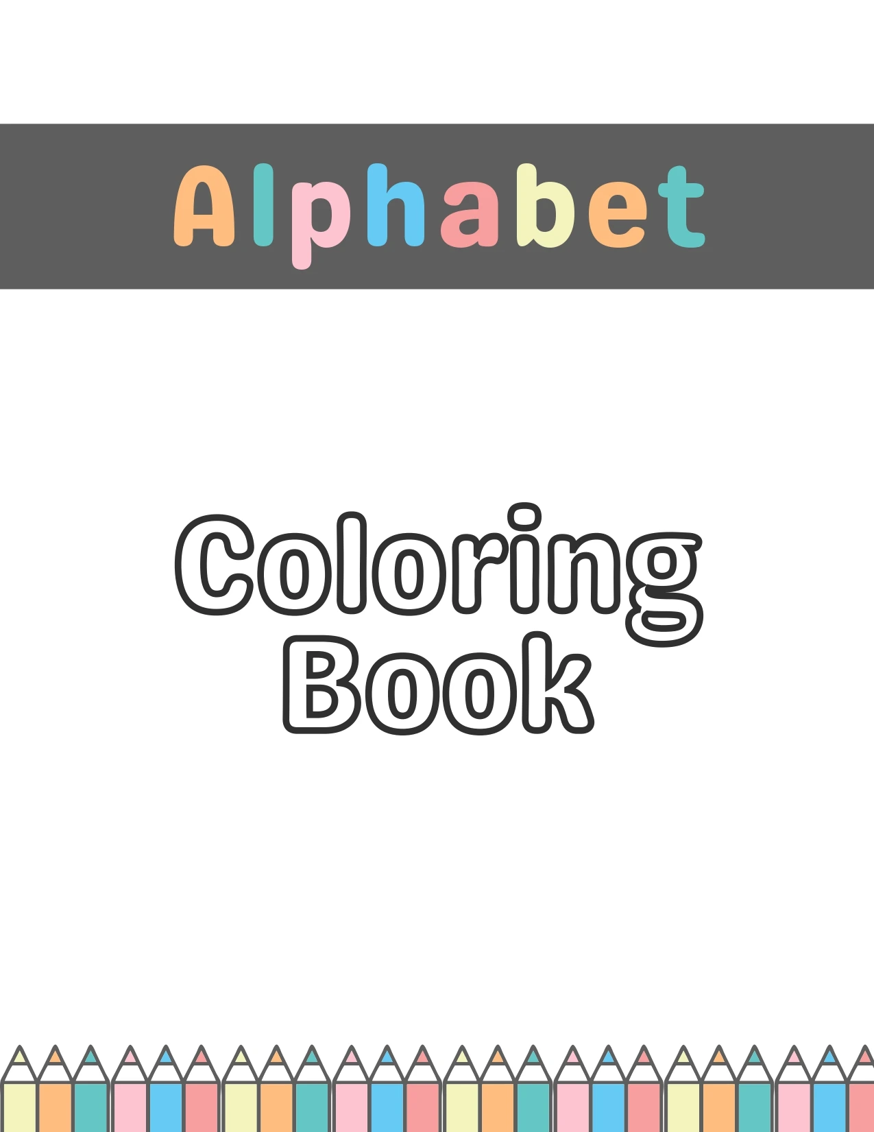 alphabet coloring book
