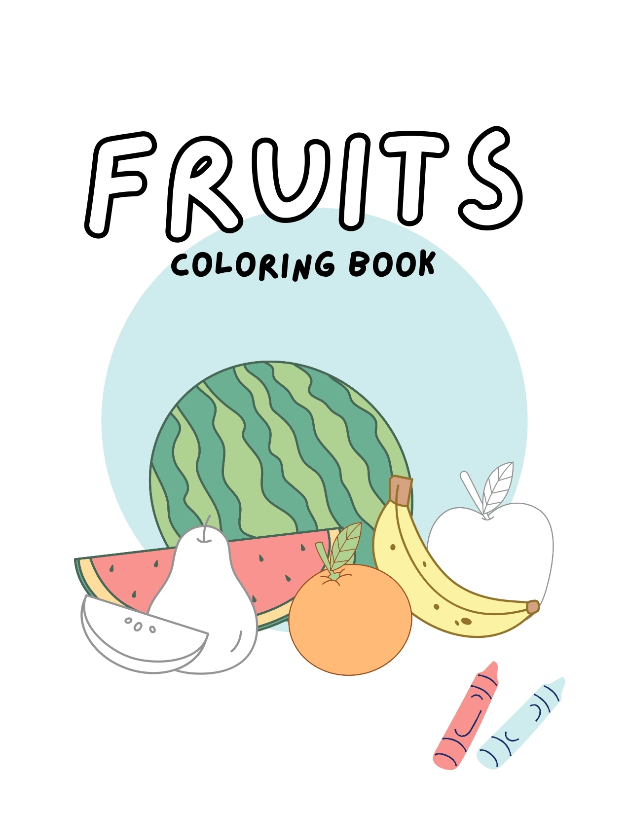 fruits coloring book